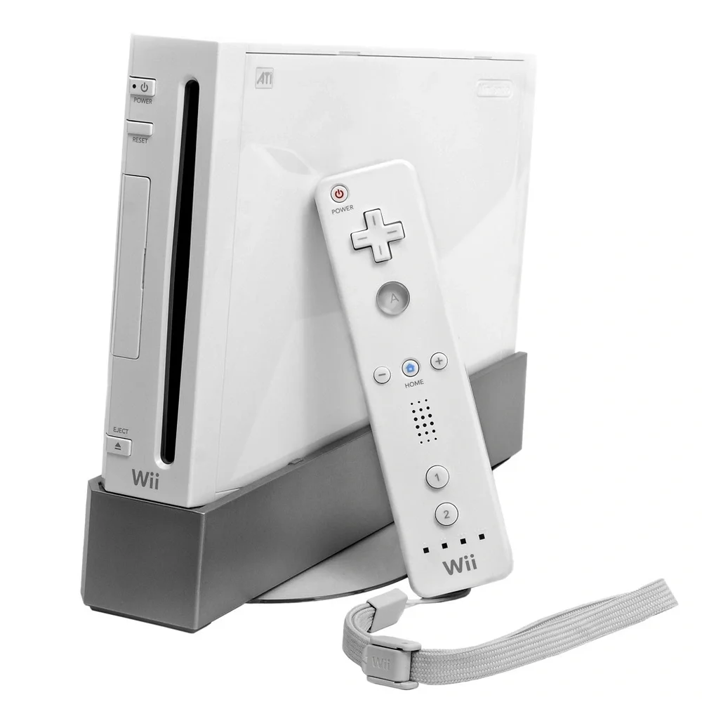 Wii Electronic Gaming System Console with Wii Sports, Controllers, Chargers, etc